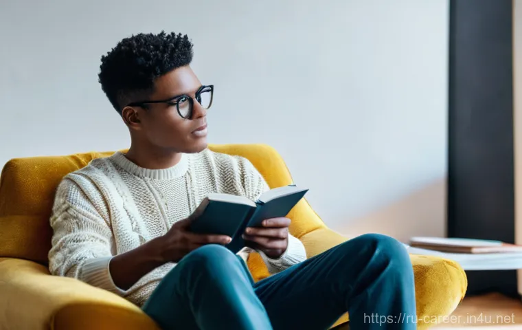 대학생 진로탐색 - **Prompt 1: Unveiling Inner Passions and Talents**
A young adult, approximately 20-22 years old,...